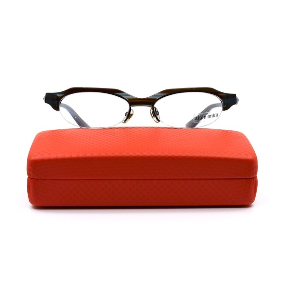 ALAIN MIKLI AL 0928 0002 BLUE BROWN AUTHENTIC EYEGLASSES - Picture 5 of 9